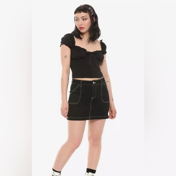 Hot Topic Dresses & Skirts - Hot Topic Black Utility Mini Skirt Size M​​​